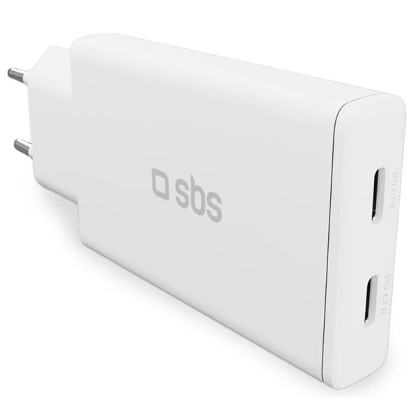 Charger sbs gan 67w 2xusb-c, ultra slim