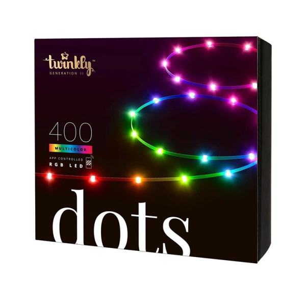 Twinkly dots - 400l rgb, 20m, transparent Twinkly dots - 400l rgb, 20m, transparent