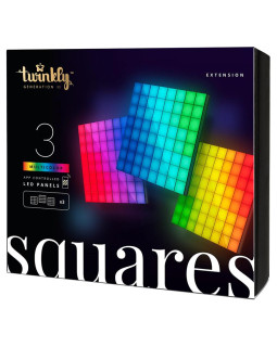 Twinkly valguspaneel squares laiendus 3tk/0,2x0,2m/ip20