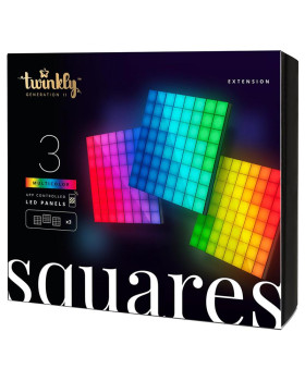 Twinkly valguspaneel squares laiendus 3tk/0,2x0,2m/ip20 Twinkly valguspaneel squares laiendus 3tk/0,2x0,2m/ip20
