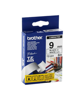 Lint brother tze221 9mm must/valge 8m