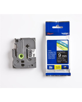 Lint brother tze325 9mm valge/must 8m Lint brother tze325 9mm valge/must 8m