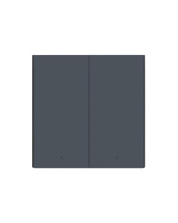Aqara smart wall switch h1 (no neutral, double rocker) grey