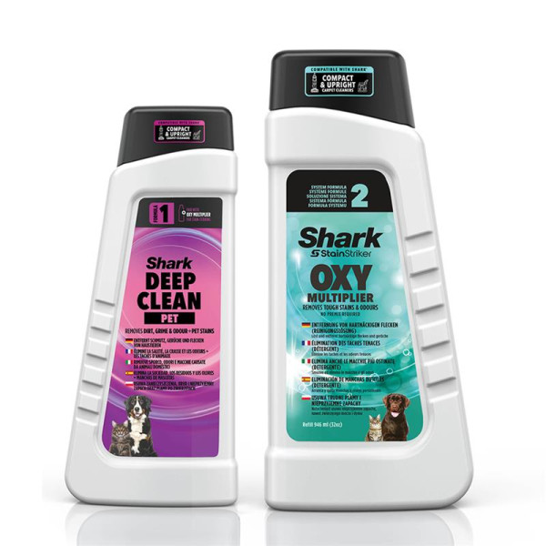 Puhastuslahuste komplekt shark stainstriker pet 946ml / 473ml