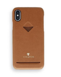 VixFox Card Slot Back Shell for Samsung S9 caramel brown