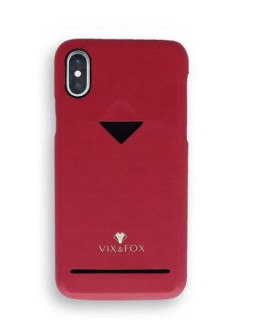 VixFox Card Slot Back Shell for Samsung S9 ruby red