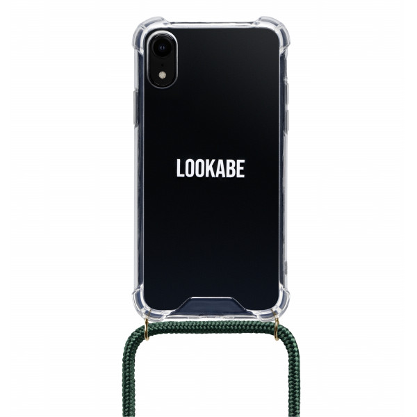 Lookabe Necklace iPhone Xr gold green loo014 Mobiili ümbrised