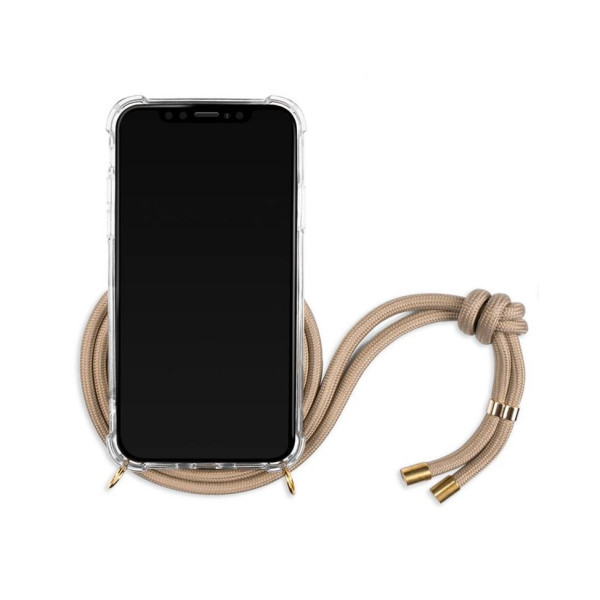 Lookabe Necklace iPhone Xs Max gold nude loo010 Mobiili ümbrised