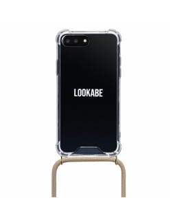 Lookabe Necklace iPhone 7/8+ gold nude loo007