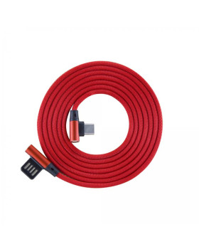Sbox USB->Type-C 90 m/m 1.5m Type-C-90R Strawberry Red