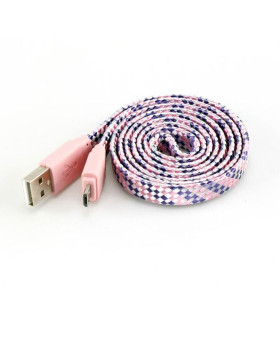 Sbox USB->Micro USB 2.0 M/M 1m colorfull blister rose USB-103CF-P