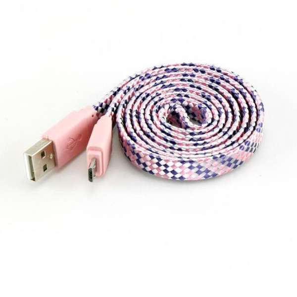 Sbox USB->Micro USB 2.0 M/M 1m colorfull blister rose USB-103CF-P Muu