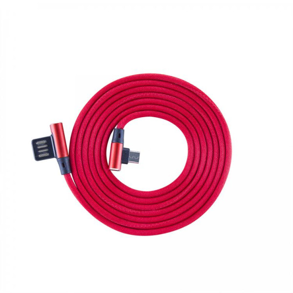 Sbox USB->Micro USB 90 M/M 1.5m USB-MICRO-90R strawberry red Muu