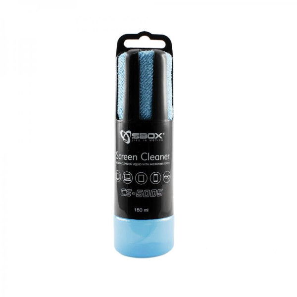 Sbox CS-5005B Screen Cleaner 150ml  Blue Puhastusvahendid