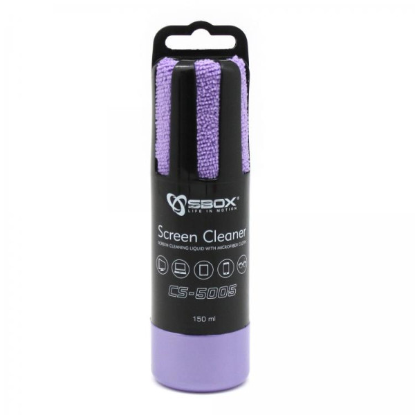 Sbox CS-5005U Screen Cleaner 150ml  Purple Puhastusvahendid