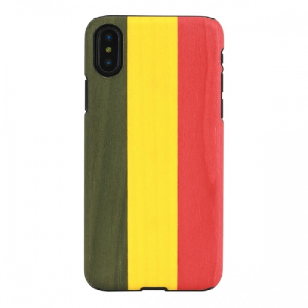 MAN&WOOD SmartPhone case iPhone X/XS reggae black Mobiili ümbrised