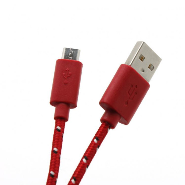 Sbox USB->Micro USB 1M USB-1031R red Muu