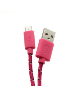 Sbox USB->Micro USB 1M USB-1031P pink