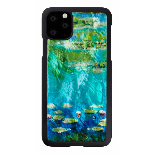 iKins SmartPhone case iPhone 11 Pro Max water lilies black Mobiili ümbrised