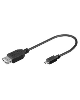 Sbox USB A F.->MICRO USB M. 0.1M USB F-MICRO M