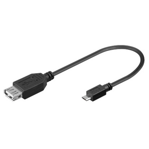 Sbox USB A F.->MICRO USB M. 0.1M USB F-MICRO M Muu