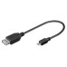 Sbox USB A F.->MICRO USB M. 0.1M USB F-MICRO M Muu