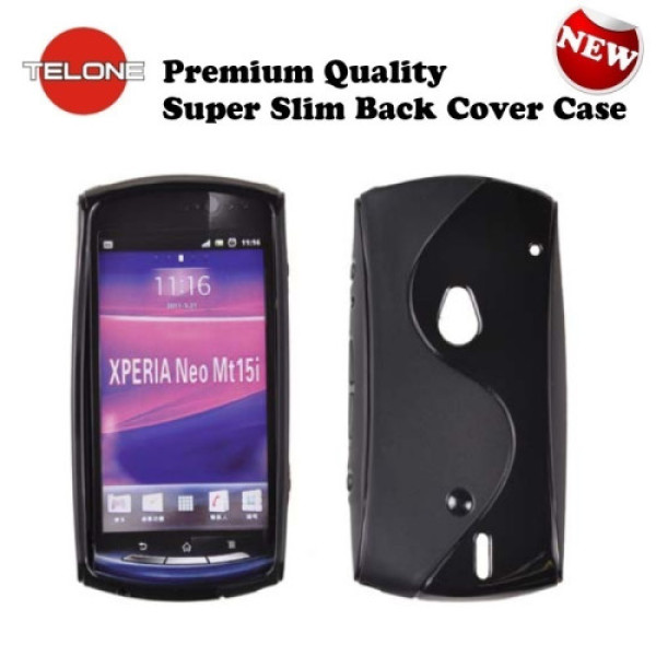 Telone back case S-Case for Sony MT15i/MT11i Neo V black Mobiili ümbrised