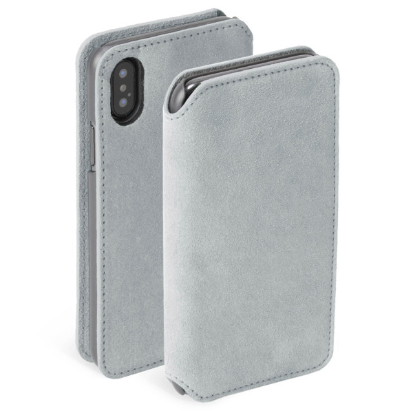 Krusell Broby 4 Card SlimWallet Apple iPhone XS Max light grey Mobiili ümbrised