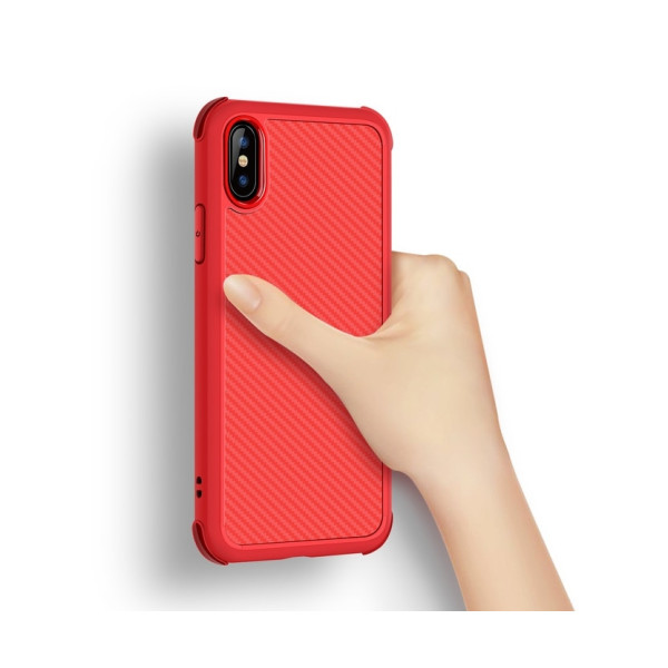 Devia Shark1 Shockproof Case iPhone XS Max (6.5) red Mobiili ümbrised
