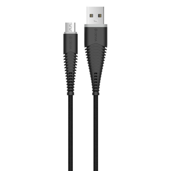 Devia Fish 1 Series Cable for Micro USB (5V 2.4A,1.5M) black Muu