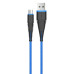 Devia Fish 1 Series Cable for Micro USB (5V 2.4A,1.5M) blue Muu