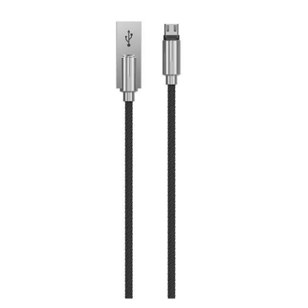 Devia Storm Series Zinc Alloy Android cable (5V 2.1A,1M) black Muu