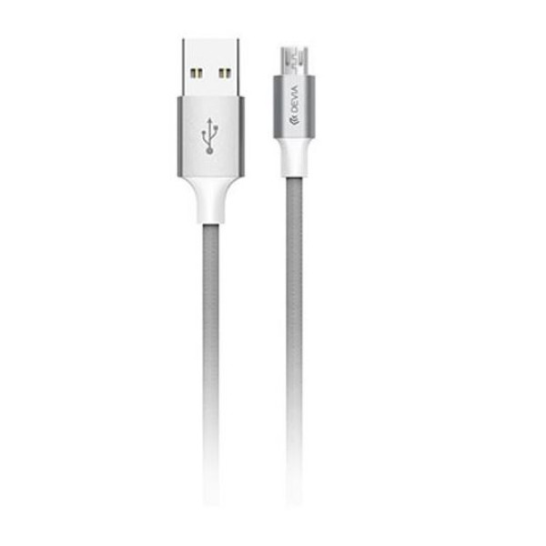 Devia Pheez Series Cable for Micro USB (5V 2.4A, 2M) grey Muu