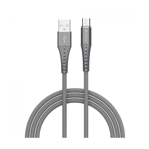 Devia Braid Series Cable (2.1A Android) 1M silvery Muu