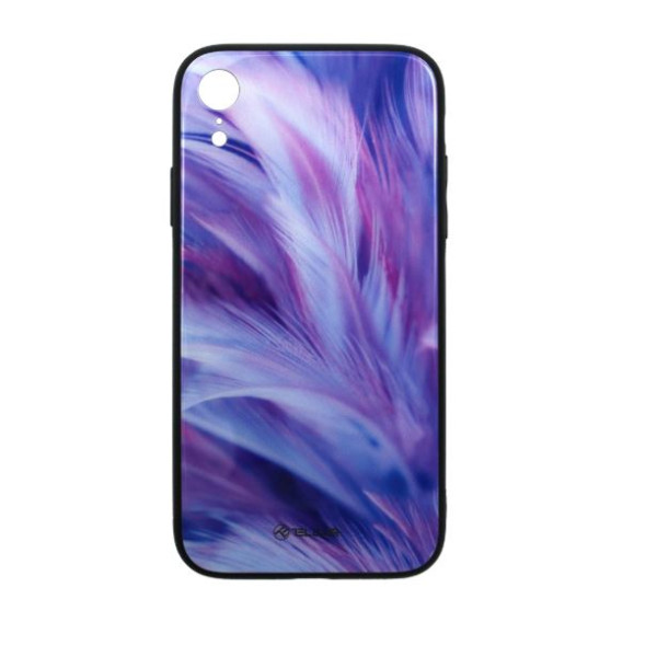 Tellur Cover Glass print for iPhone XR feather Mobiili ümbrised