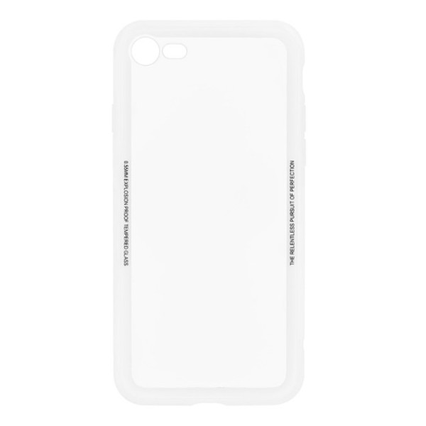 Tellur Cover Glass Simple for iPhone 8 white Mobiili ümbrised