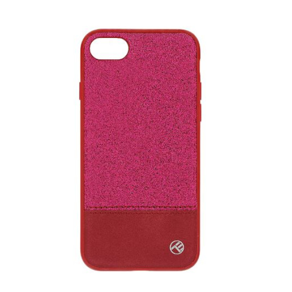 Tellur Cover Synthetic Leather Glitter II for iPhone 8 pink Mobiili ümbrised