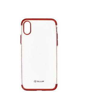 Tellur Cover Silicone Electroplated for iPhone X/XS red