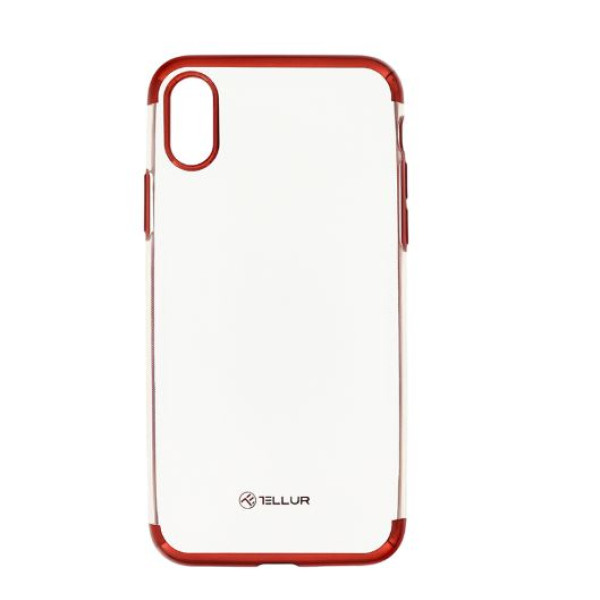 Tellur Cover Silicone Electroplated for iPhone X/XS red Mobiili ümbrised