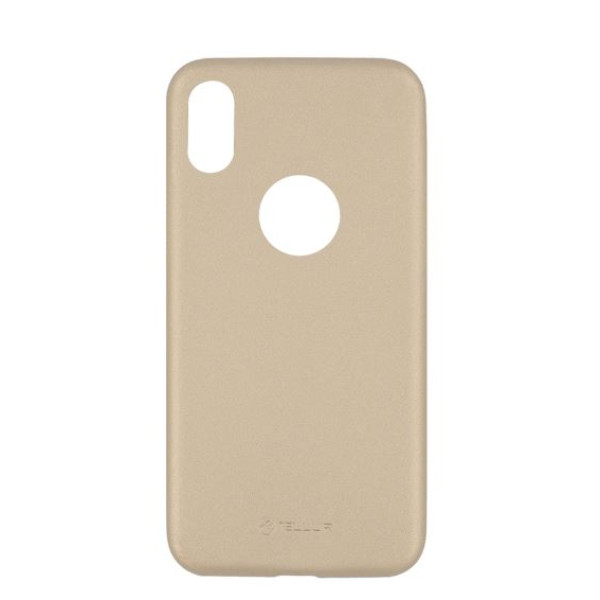 Tellur Cover Slim Synthetic Leather for iPhone X/XS gold Mobiili ümbrised
