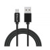 Tellur Data cable, USB to Micro USB, Nylon Braided, 1m black Muu