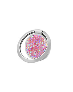 Devia Ring Holder Diamonds 3 silvery pink
