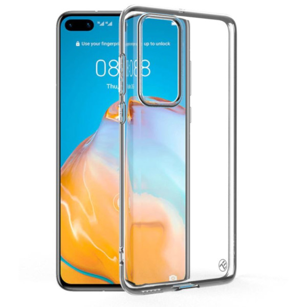 Tellur Cover Basic Silicone for Huawei P40 transparent Mobiili ümbrised