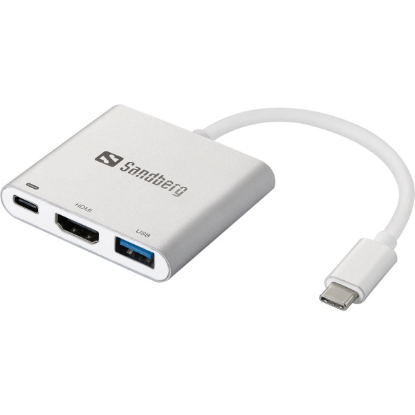Sandberg 136-00 USB-C Mini Dock HDMI+USB Arvuti komponendid