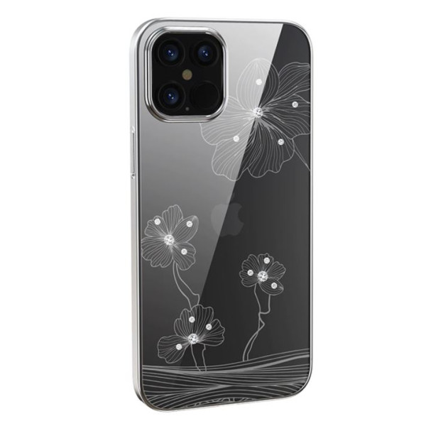 Devia Crystal Flora case iPhone 12 Pro Max silvery Mobiili ümbrised