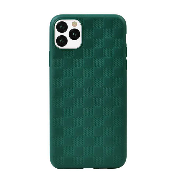 Devia Woven2 Pattern Design Soft Case iPhone 11 Pro green Mobiili ümbrised