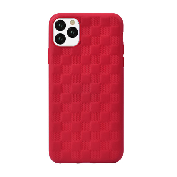 Devia Woven2 Pattern Design Soft Case iPhone 11 Pro Max red Mobiili ümbrised