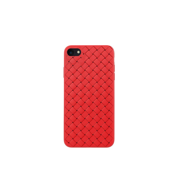 Devia Woven Pattern Design Soft Case iPhone SE2 red Mobiili ümbrised