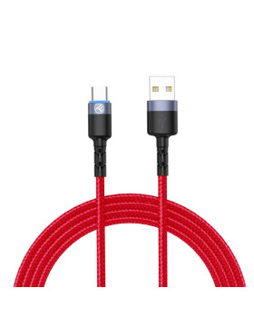 Tellur Data Cable USB to Type-C with LED Light 3A 1.2m Red