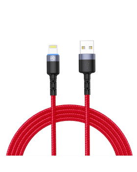 Tellur Data Cable USB to Lightning with LED Light 3A 1.2m Red